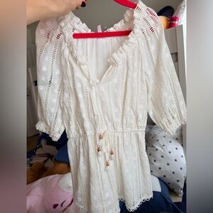 Zimmermann White Lace Kids Romper Size 4. Never worn but no tags